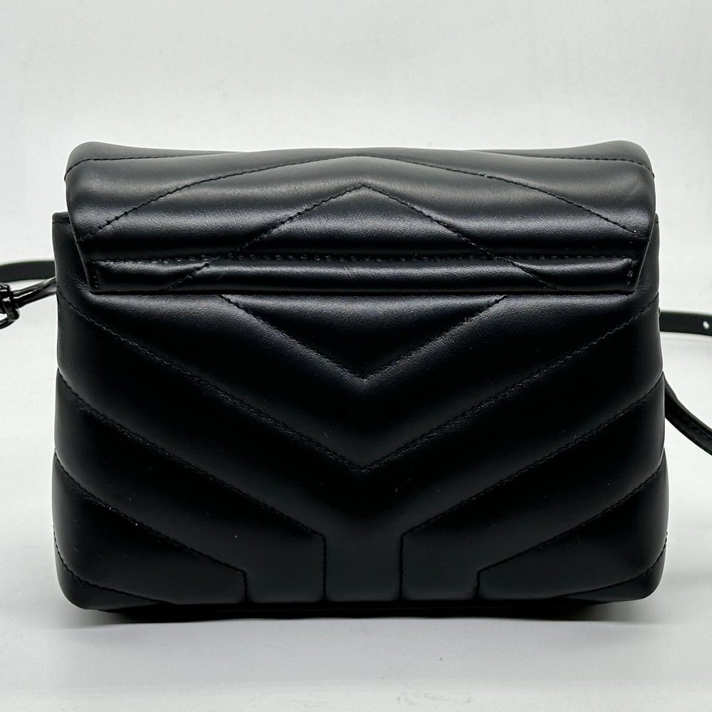 Saint Laurent YSL Monogram Toy LouLou Quilted Chevron Crossbody Bag - Picture 8 of 13